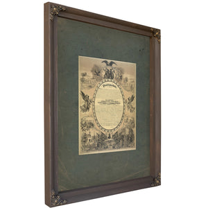 Emancipation Proclamation 1886 — Bourbon Framed Canvas Print | Bella Frye