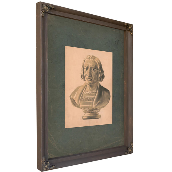 Christopher Columbus 1893 — Bourbon Framed Canvas Print | Bella Frye