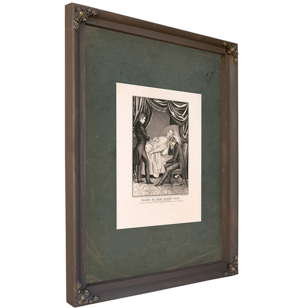 Death of Honl Henry Clay_ My Son I Am Going Sit by Me 1852 — Bourbon Framed Canvas Print | Bella Frye