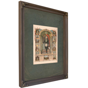 Washington as a Freemason Commander of the American Army 1775 President of the United States 1789 187 — Bourbon Framed Canvas