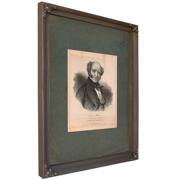 Martin Van Buren President of the United States 1839 — Bourbon Framed Canvas Print | Bella Frye