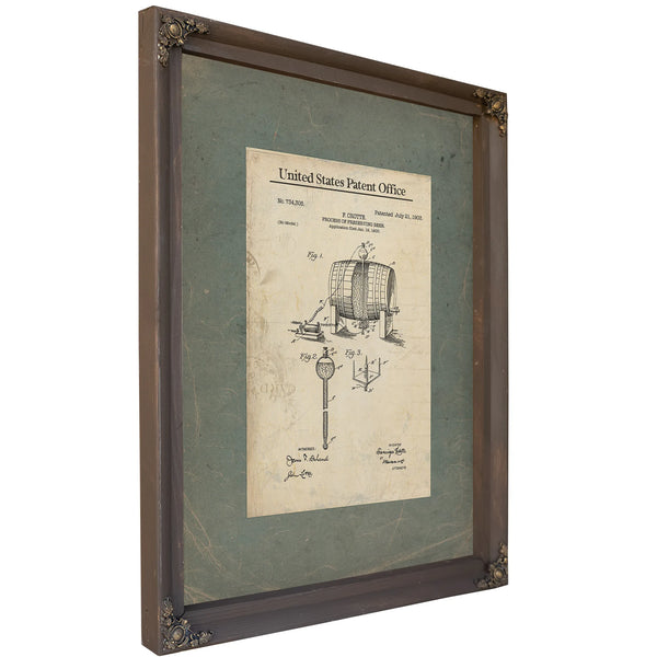 The Brewmasters Secret Patent No. 73435 — Framed Wall Art Room View | Bella Frye