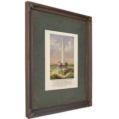 The National Washington Monument 1885 — Bourbon Framed Canvas Print | Bella Frye