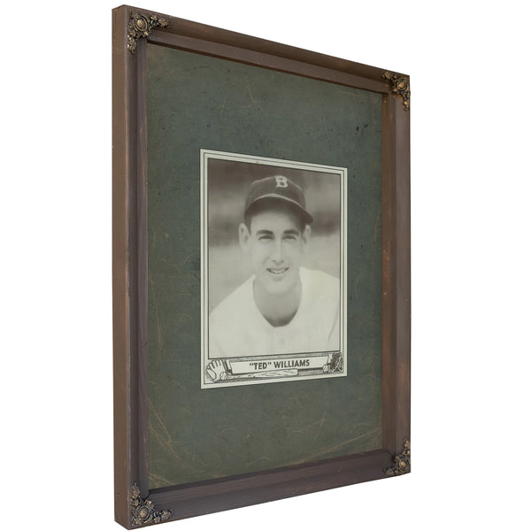 Ted Williams 194 Play Ball — Bourbon Framed Canvas Print | Bella Frye