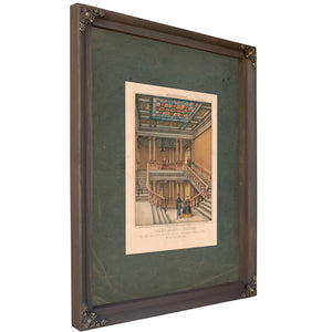Washington Grand Eastern Stairway to the Gallery of the House of Representatives Us Capitol 19th Century — Bourbon Framed Can