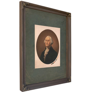 George Washington 1863 187 — Bourbon Framed Canvas Print | Bella Frye
