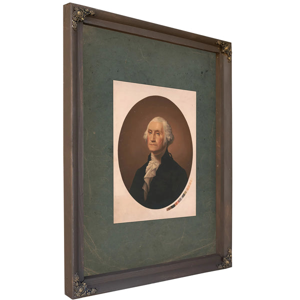 George Washington 1863 187 — Bourbon Framed Canvas Print | Bella Frye