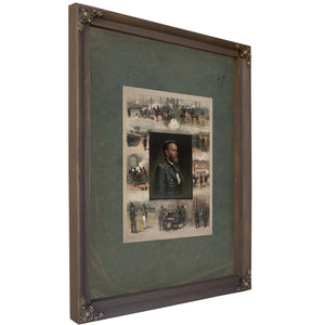 Grant From West Point to Appomattox 1885 — Bourbon Framed Canvas Print | Bella Frye