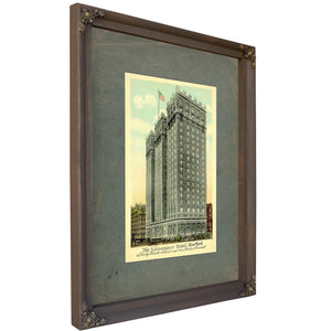 The Vanderbilt Hotel Gilded Age Manhattan Architecture Print — Bourbon Framed Canvas Print | Bella Frye