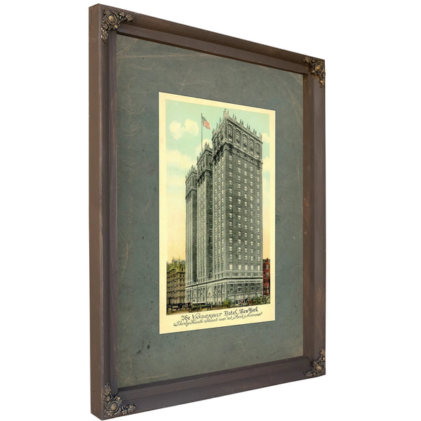 The Vanderbilt Hotel Gilded Age Manhattan Architecture Print — Bourbon Framed Canvas Print | Bella Frye