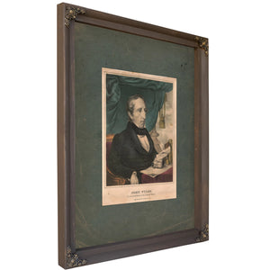 John Tyler Tenth President of the United States 1835 1856 — Bourbon Framed Canvas Print | Bella Frye