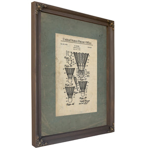 Us Patent No. 225325 Shuttle Cock by E Bauer (1935) — Bourbon Framed Canvas Print | Bella Frye