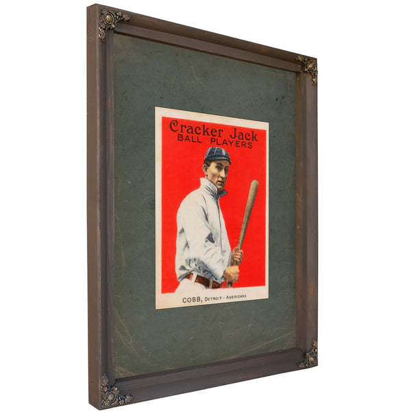 Cracker Jack Ty Cobb — Bourbon Framed Canvas Print | Bella Frye