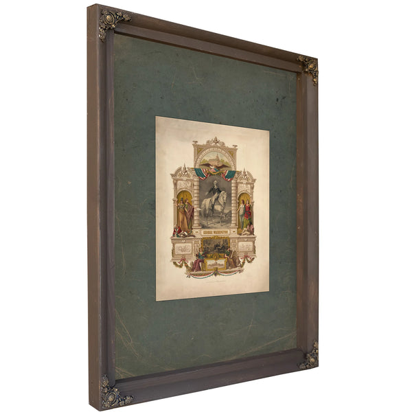George Washington 1877 — Bourbon Framed Canvas Print | Bella Frye