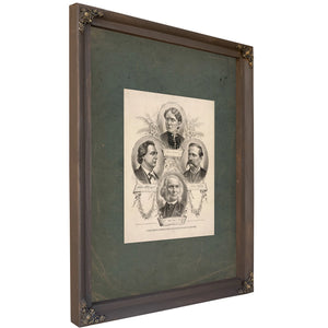 Furnished as a Premium With the Morning Day of Reform 1883 — Bourbon Framed Canvas Print | Bella Frye