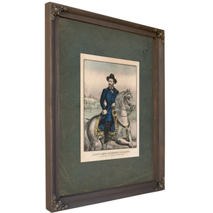 Lieut General Ulysses S Grant General in Chief of the Armies of the United States 19th Century — Verdigris Framed Canvas Prin