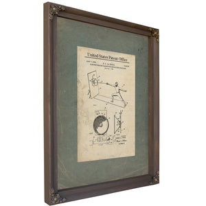 US Patent No. 312897 Electric Fencing Target for Instructing the Blind Rs La Rocca 1964 — Bourbon Framed Canvas Print | Bella