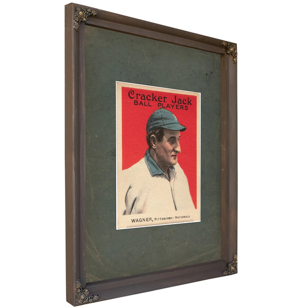Cracker Jack Honus Wagner — Bourbon Framed Canvas Print | Bella Frye
