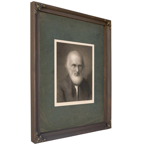John Greenleaf Whittier 1899 — Bourbon Framed Canvas Print | Bella Frye