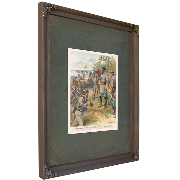 Stonewall Jackson Bull Run Aug 17 1861 19 — Bourbon Framed Canvas Print | Bella Frye