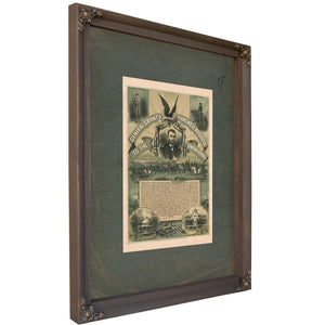 President Lincoln and Family 19th Century — Bourbon Framed Canvas Print | Bella Frye