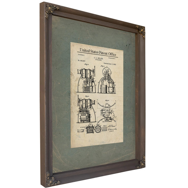 The Muller Ice Machine Patent Industrial Alchemy of the Gilded Age — Framed Wall Art Room View | Bella Frye