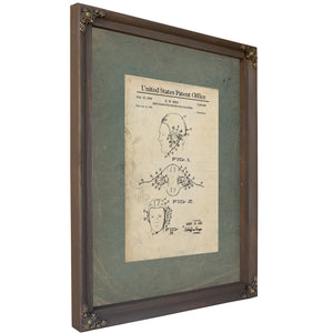 Us Patent No. 3454962 Ear Guard for Water Polo Players by Hw Hind July 15 1969 — Bourbon Framed Canvas Print | Bella Frye