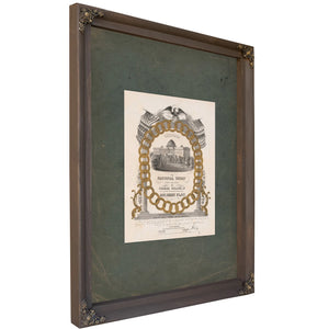 The Capitol at Washington 1851 — Bourbon Framed Canvas Print | Bella Frye