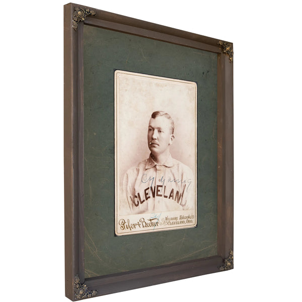 Cy Young by Pifer and Becker 1893 — Bourbon Framed Canvas Print | Bella Frye