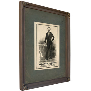 Abraham Lincoln Late President of the United States Assassinated April 14th 1865 19th Century — Bourbon Framed Canvas Print |