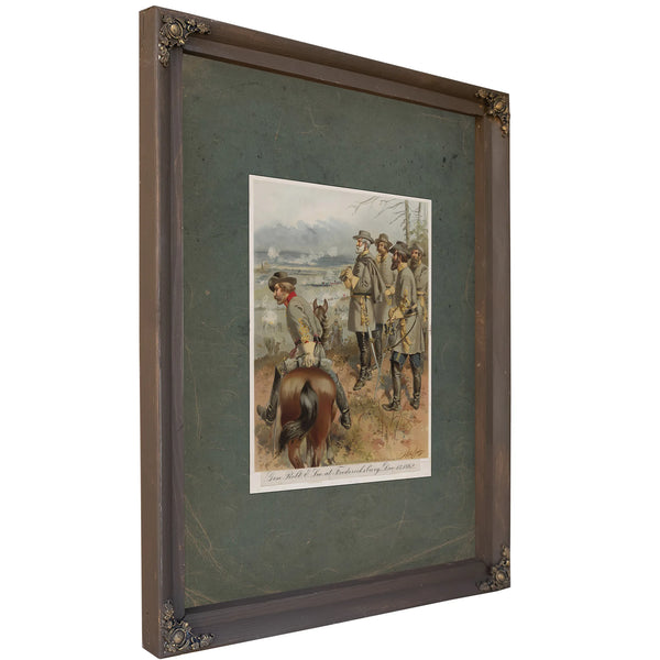 Gen Robert E Lee at Fredericksburg Dec 13 1862 19 — Bourbon Framed Canvas Print | Bella Frye