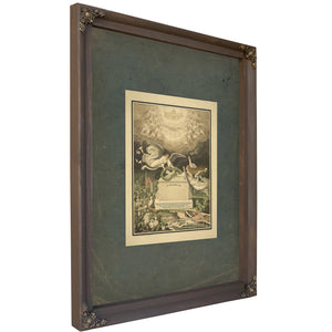 In Memory of Indianapolis 19th Century — Bourbon Framed Canvas Print | Bella Frye