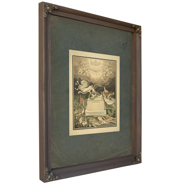 In Memory of Indianapolis 19th Century — Bourbon Framed Canvas Print | Bella Frye