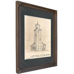 The Keepers Tower at Worlds Edge — Bourbon Framed Canvas Print | Bella Frye