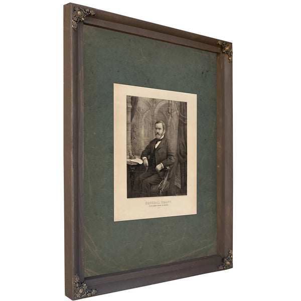 General Grant in His Library Writing His Memoirs 1885 1885 — Bourbon Framed Canvas Print | Bella Frye