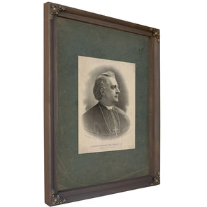 The Right Reverend John S Foley Dd Bishop of Detroit Mich Usa 1889 — Bourbon Framed Canvas Print | Bella Frye