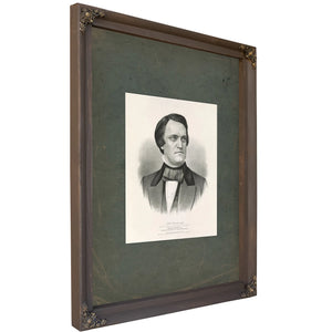 Hon John C Breckinridge Democratic Candidate for Sixteenth President of the United States 186 — Bourbon Framed Canvas Print |
