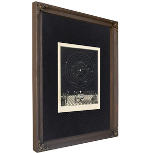 The Celestial Orrery Victorian Solar System Observatory Print — Bourbon Framed Canvas Print | Bella Frye
