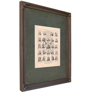Presidents of the United States 1898 — Bourbon Framed Canvas Print | Bella Frye