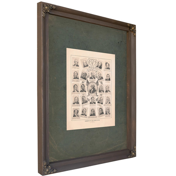 Presidents of the United States 1898 — Bourbon Framed Canvas Print | Bella Frye