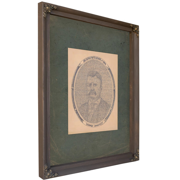 Republican Platform of 194 Theodore Roosevelt 194 — Bourbon Framed Canvas Print | Bella Frye