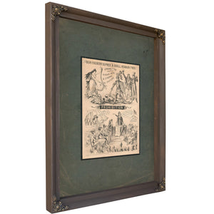 Prohibition Our Country is Free Shall Remain Free! 1882 — Bourbon Framed Canvas Print | Bella Frye