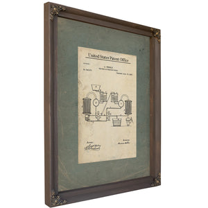 The Wehrle Apparatus Patent Blueprint for the Alchemists Vintage — Framed Wall Art Room View | Bella Frye