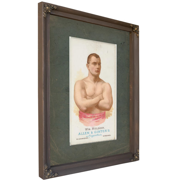 William Muldoon Wrestler From Worldand39s Champions Series 1 N28 for Allen — Bourbon Framed Canvas Print | Bella Frye