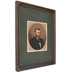 Grant in Citizens Clothes 1868 — Bourbon Framed Canvas Print | Bella Frye