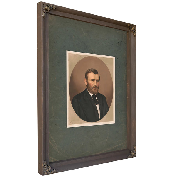 Grant in Citizens Clothes 1868 — Bourbon Framed Canvas Print | Bella Frye