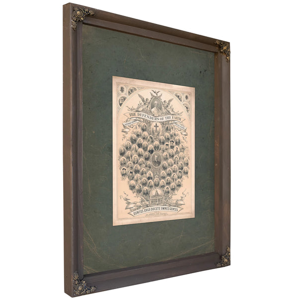 The Defenders of Faith of the Catholic Church and of the United States 1878 — Bourbon Framed Canvas Print | Bella Frye