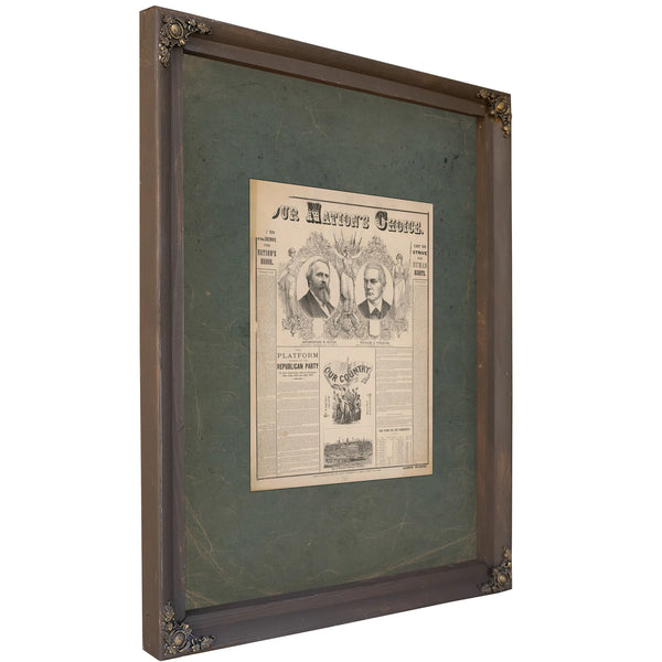 Our Nations Choice Rutherford B Hayes William a Wheeler 1876 — Bourbon Framed Canvas Print | Bella Frye