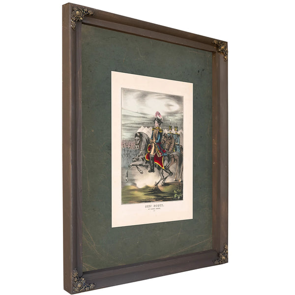 General Scott at Cerro Gordo 1847 — Bourbon Framed Canvas Print | Bella Frye