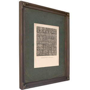Illustrations of the Mass 1874 — Bourbon Framed Canvas Print | Bella Frye